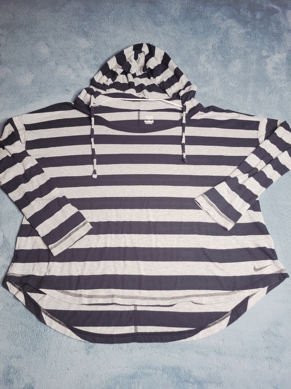 Nike The Athletic Dept Striped Long Sleeve Hoodie Shirt